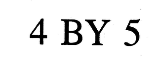 4 BY 5 logo