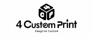4 C P  4 CUSTOM PRINT IMAGINE CUSTOM logo