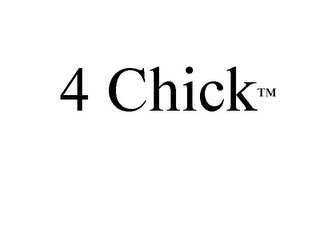 "4 CHICK" AND/OR "FOUR CHICK" logo