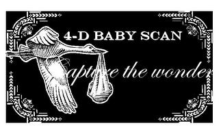 4-D BABY SCAN CAPTURE THE WONDER logo