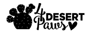 4 DESERT PAWS logo