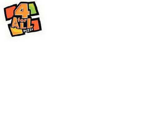 4 FOR ALL PIZZA logo