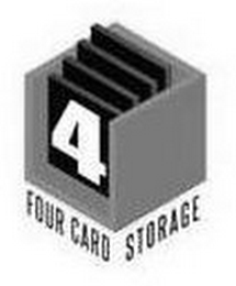 4 FOUR CARD STORAGE logo
