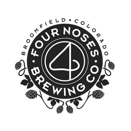 4 ° FOUR NOSES ° BREWING CO. BROOMFIELD COLORADO logo
