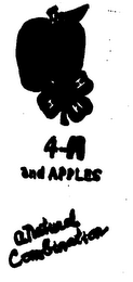4-H AND APPLES A NATURAL COMBINATION logo