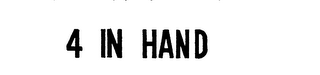 4 IN HAND logo
