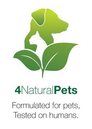 4 NATURALPETS FORMULATED FOR PETS, TESTED ON HUMANS. logo