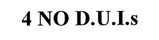 4 NO D.U.I.S logo