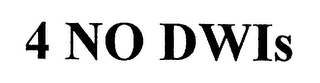 4 NO DWIS