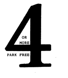 4 OR MORE PARK FREE logo