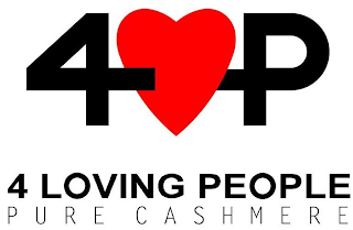 4 P 4 LOVING PEOPLE PURE CASHMERE logo