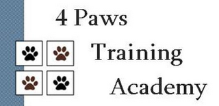 4 PAWS TRAINING ACADEMY logo
