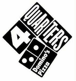 4 QUARTERS DOMINO'S PIZZA logo