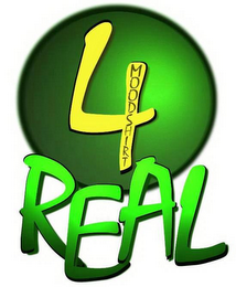 4 REAL MOOD SHIRT logo