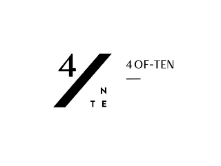 4 T E N 4 OF-TEN logo