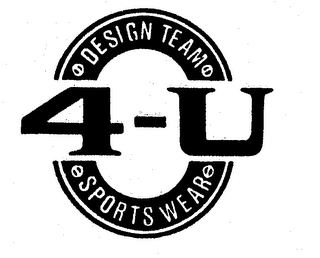 4-U DESIGN TEAM SPORTSWEAR logo