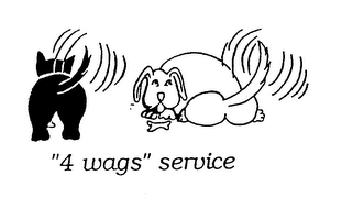 "4 WAGS" SERVICE logo