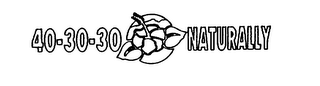 40-30-30 NATURALLY logo