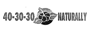40-30-30 NATURALLY logo