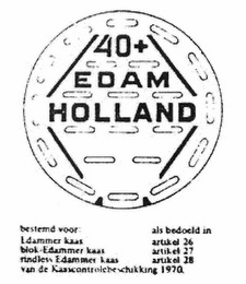 40 + EDAM HOLLAND logo