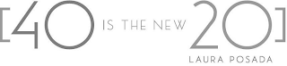[40 IS THE NEW 20 LAURA POSADA] logo