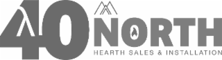 40 NORTH HEARTH SALES & INSTALLATION logo