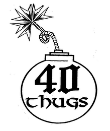 40 THUGS logo