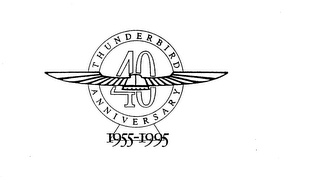 40 THUNDERBIRD ANNIVERSARY 1955-1995 logo