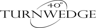 40° TURNWEDGE logo