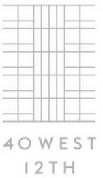 40 WEST 12TH logo