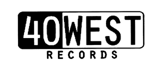 40 WEST RECORDS logo