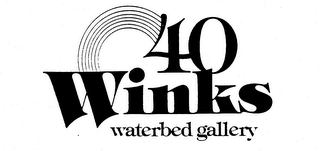40 WINKS WATERBED GALLERY logo