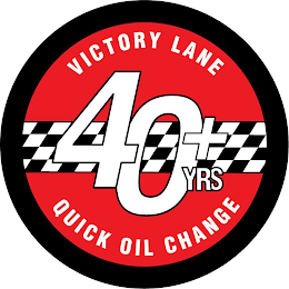 40+ YRS VICTORY LANE QUICK OIL CHANGE logo