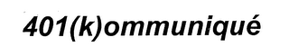401 (K)OMMUNIQUÉ logo