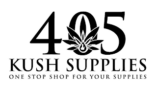 405 KUSH SUPPLIES ONE STOP SHOP FOR YOUR SUPPLIES logo