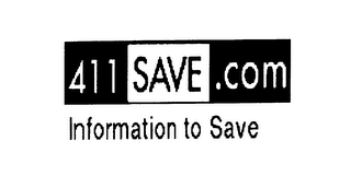 411SAVE.COM INFORMATION TO SAVE logo