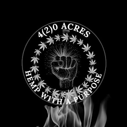 4(2)0 ACRES HEMP WITH A PURPOSE logo