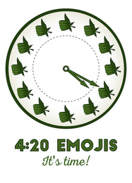 4:20 EMOJIS IT'S TIME! logo