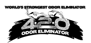 4.2.0 ODOR ELIMINATOR WORLD'S STRONGEST ODOR ELIMINATOR logo