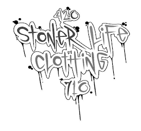 420 STONER LIFE CLOTHING 710 logo