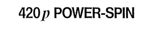 420P POWER-SPIN logo