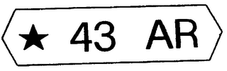 43 AR logo