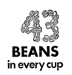 43 BEANS IN EVERY CUP logo