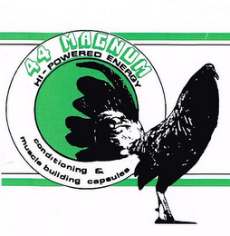 44 MAGNUM HI-POWERED ENERGY CONDITIONING & MUSCLE BUILDING CAPSULES logo