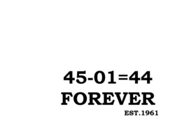 45-01=44 FOREVER EST.1961 logo