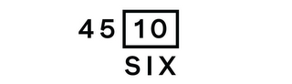 45 10 SIX logo