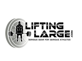 45 LB LIFTING LARGE .COM SERIOUS GEAR FOR SERIOUS ATHLETES logo