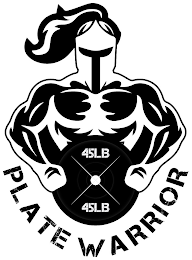 45LB 45LB PLATE WARRIOR logo