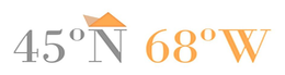 45ºN 68ºW logo