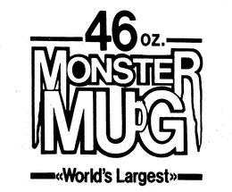 46 OZ. MONSTER MUG WORLD'S LARGEST logo
